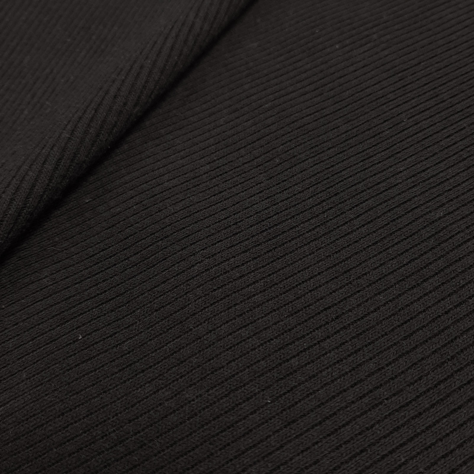 Gaard - Knitted waistband - Cuffed fabric - Black - per 10cm