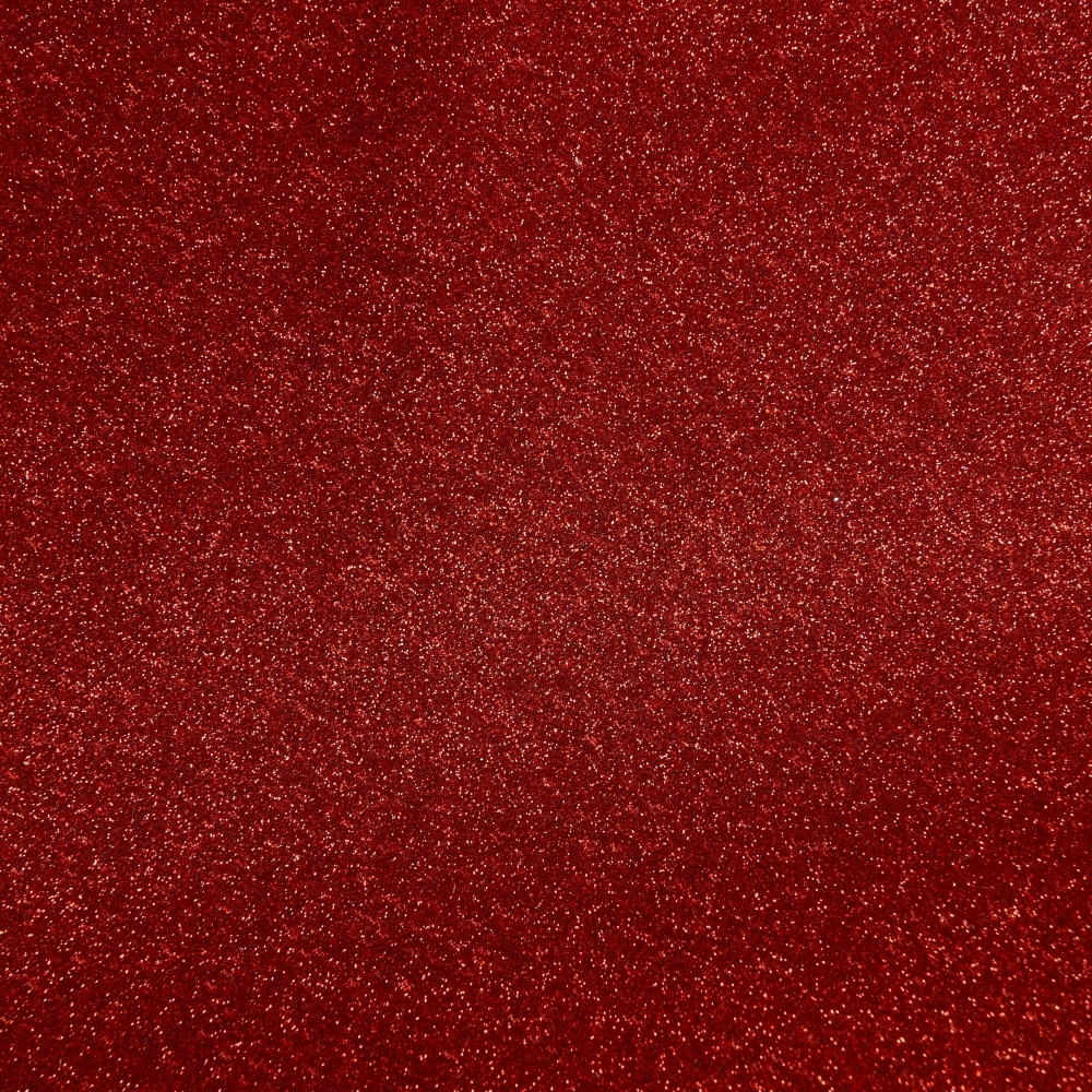 Starlight Glitter Fabric - Red