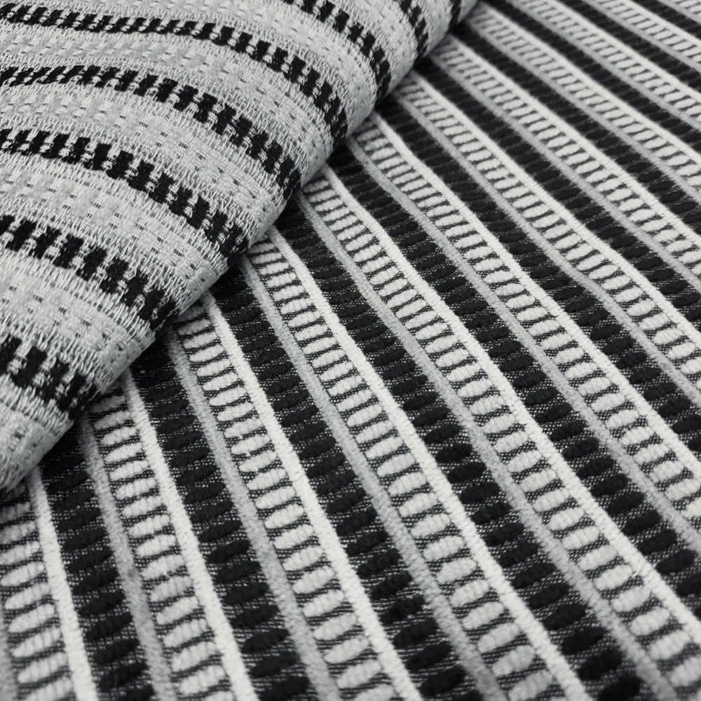 Mitica - Jacquard velvet upholstery fabric - silver, light grey, black