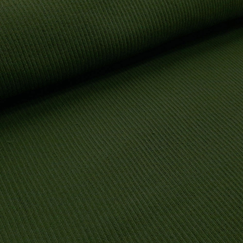 Livo - Knitted waistband - Dark green - Per 10 cm