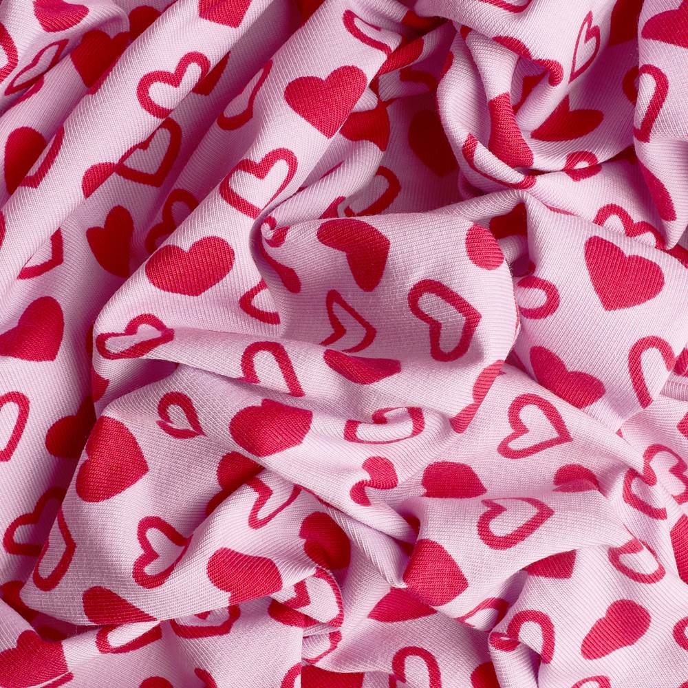 Lia cotton jersey fabric (pink)