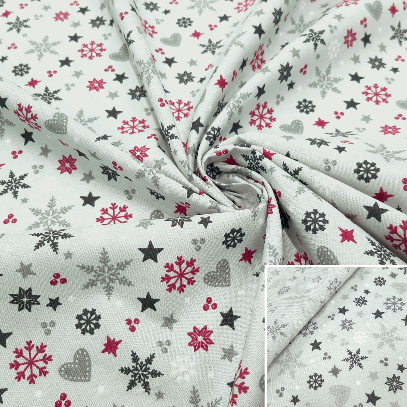 Christmas fabric "Christmas Time" - extra width 160cm