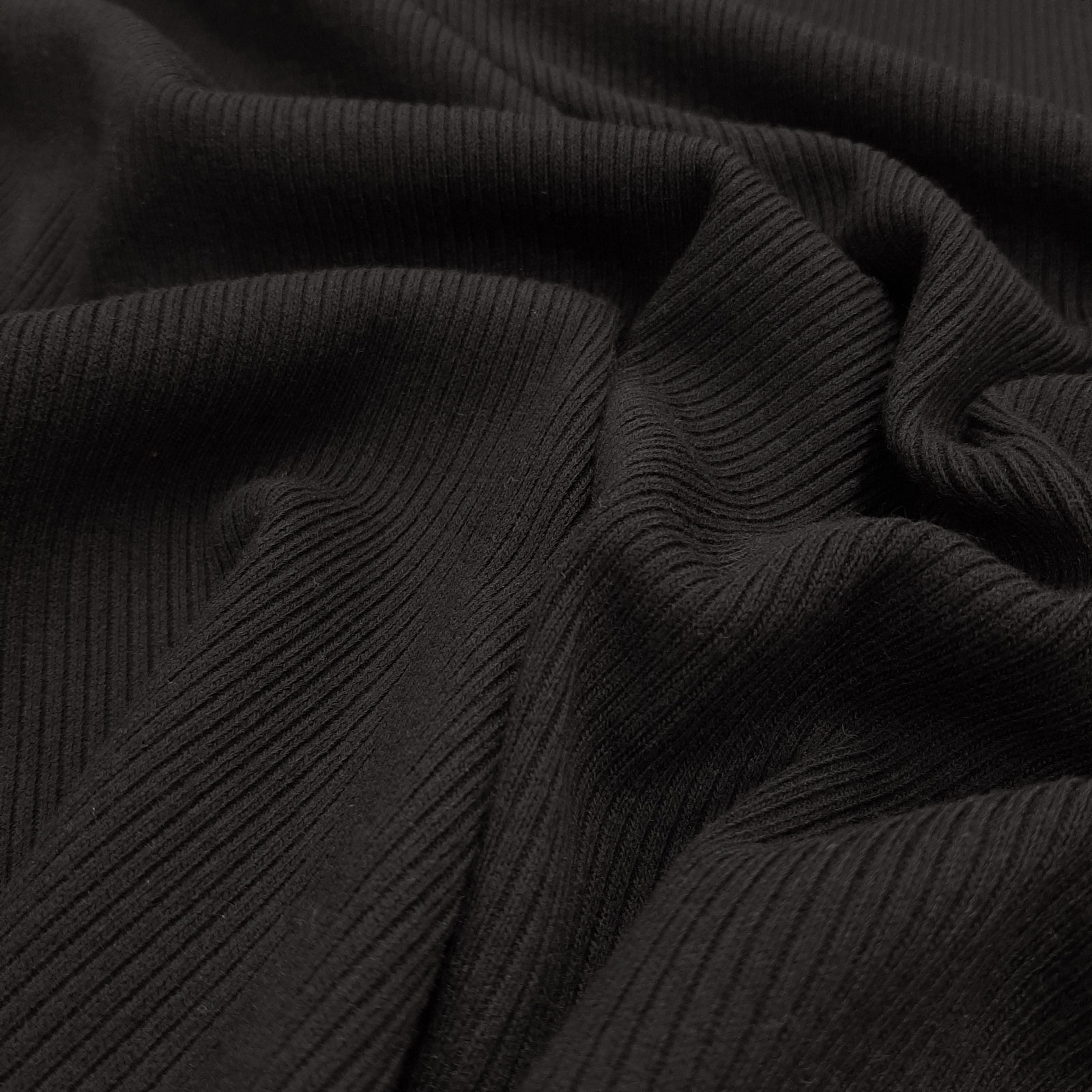 Gaard - Knitted waistband - Cuffed fabric - Black - per 10cm