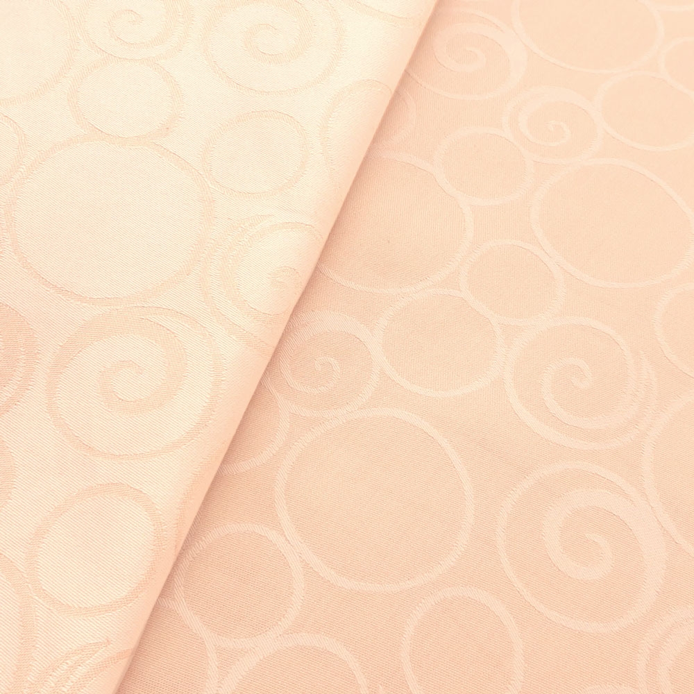 Lucia - Damask with jacquard patterning - Cream-White / Rose (5830)
