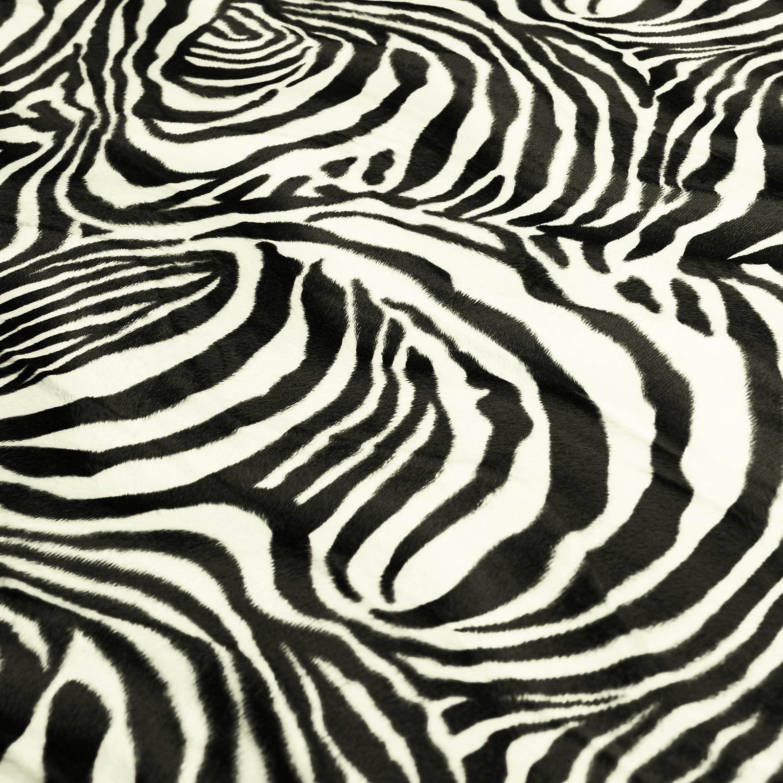 Zebra faux-fur