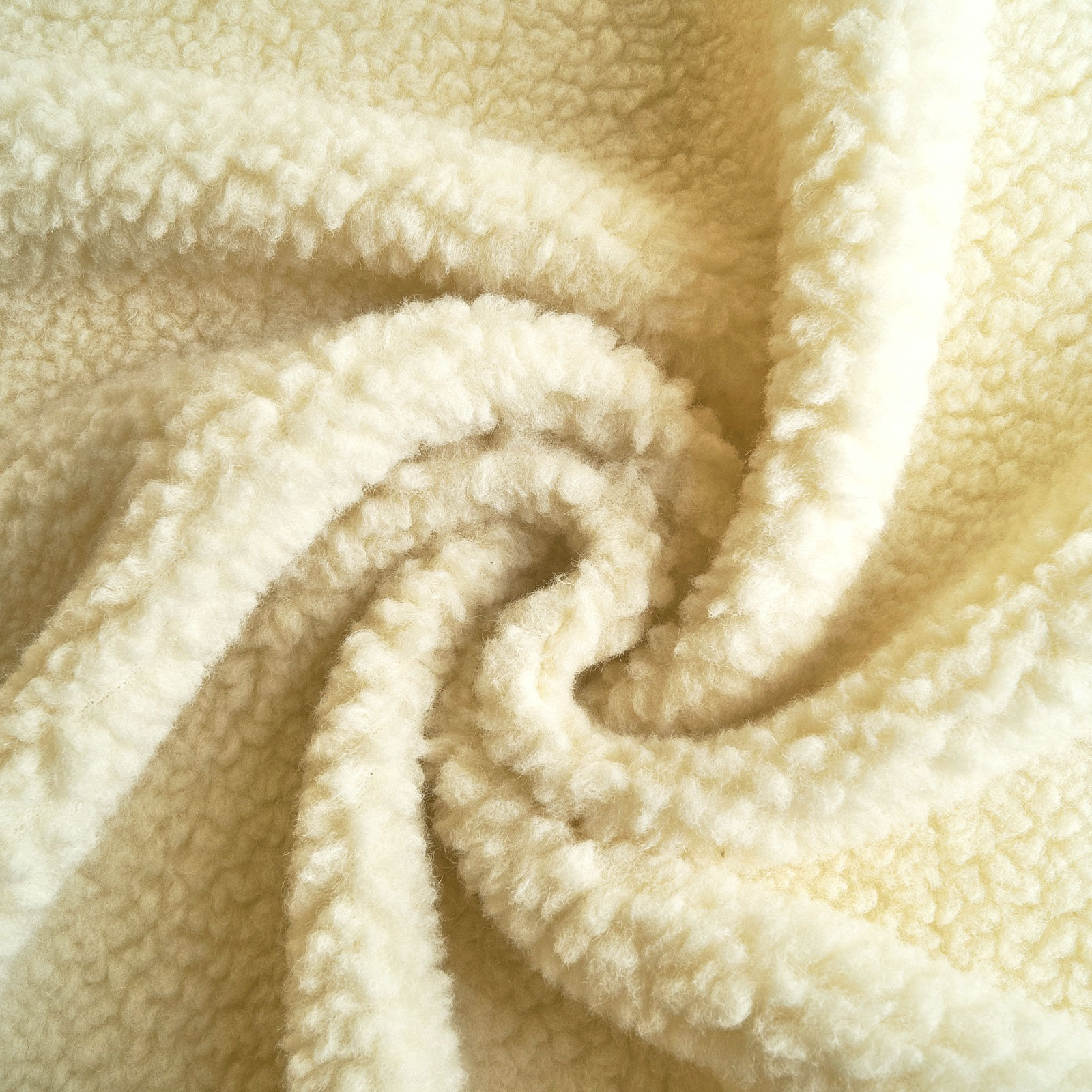 Shaun - Oeko-Tex® Virgin Wool Plush - Nature - Per 0,5m