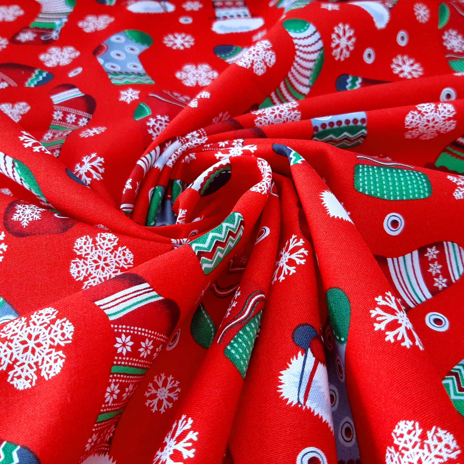 Christmas fabric Christmas Stockings