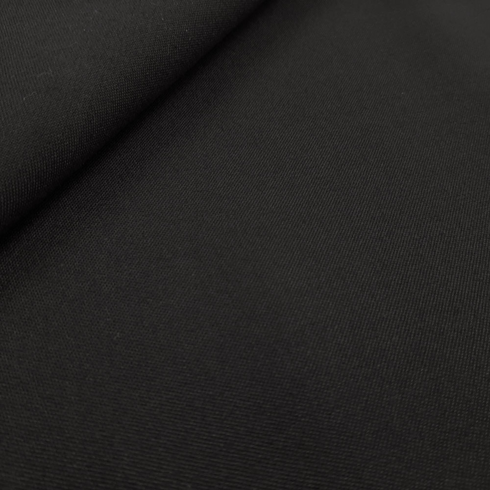 Franka - Wool Uniform Cloth Gabardine / Trevira Wool Cloth - Black