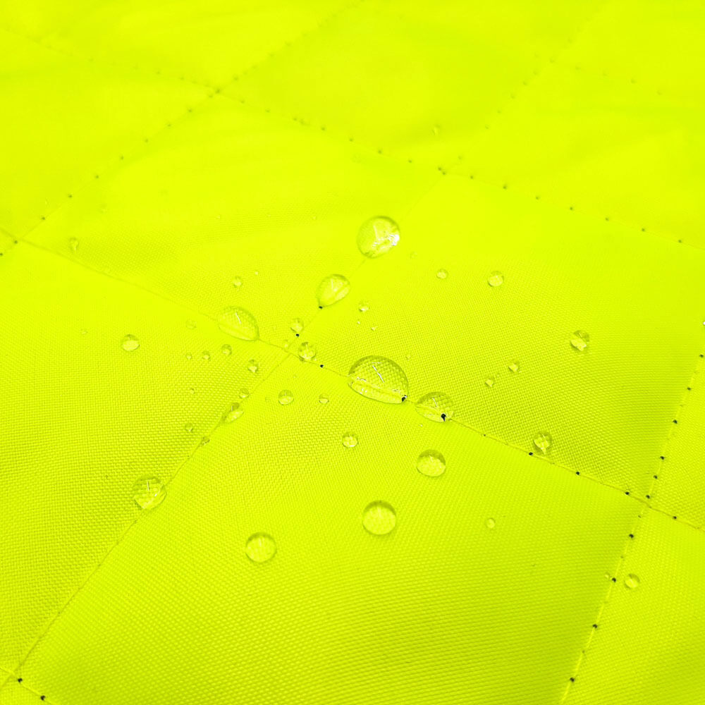 Supervisible - Outer fabric quilting Check quilting - lightweight 1B fabric - Black/Light yellow EN20471 