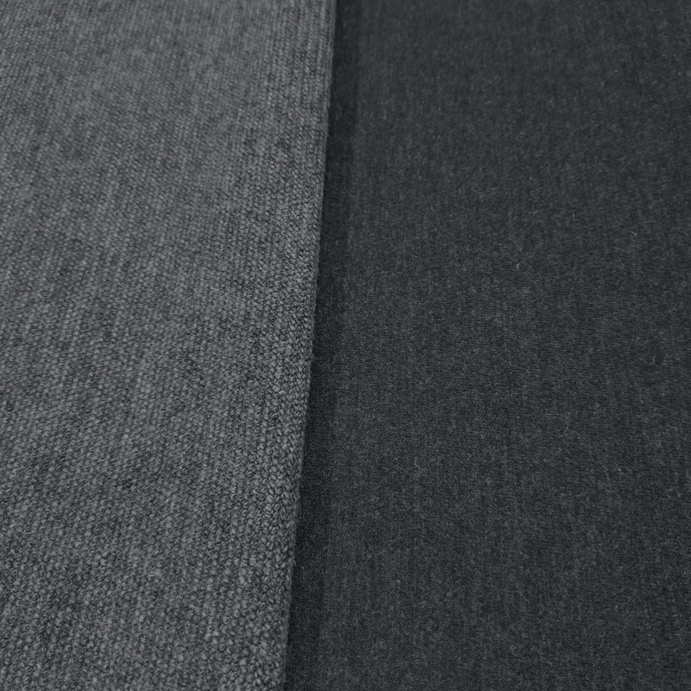 Firas - Double face wool jersey - grey-melange
