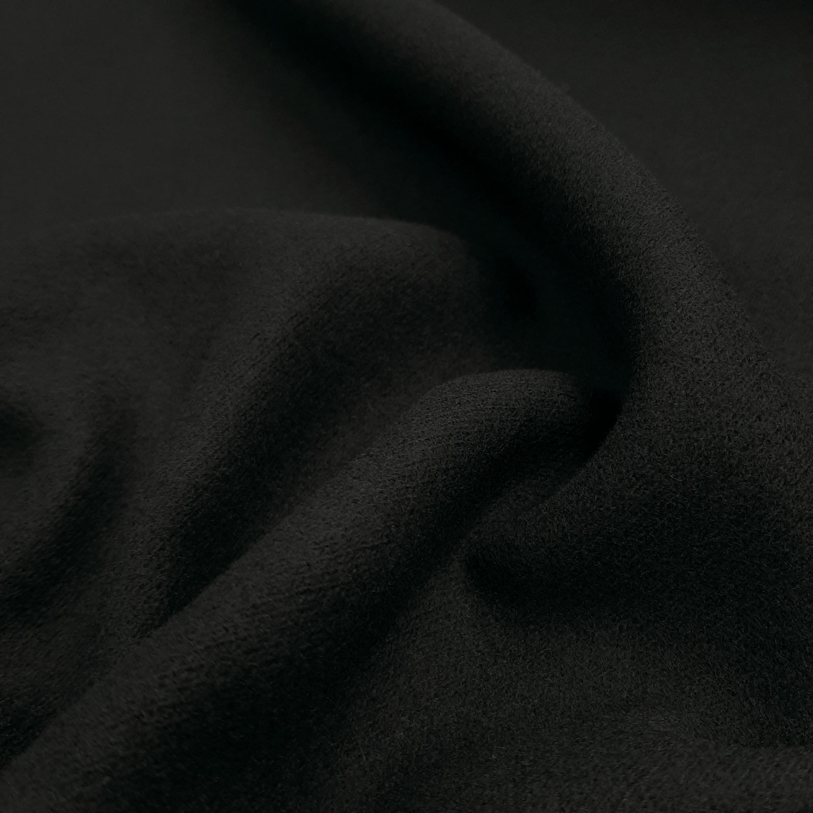 Tally - Merino Wool Fabric - Moessmer® - Black