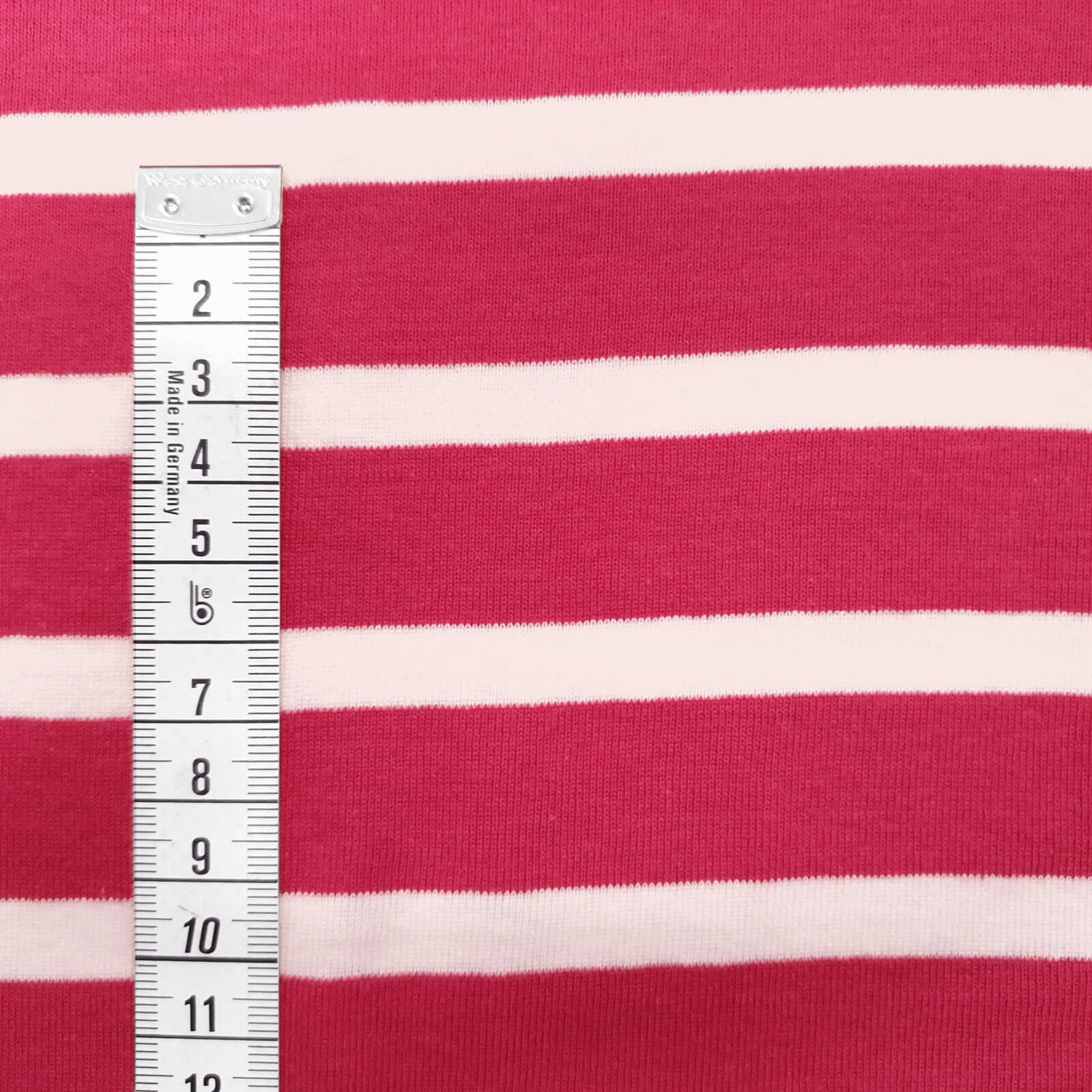 Vince - Oeko-Tex® Jersey with stripes - Cyclam-white 