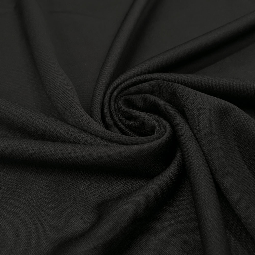 Amanda - Merino Double Face Jersey - Oversize 170 cm - Black