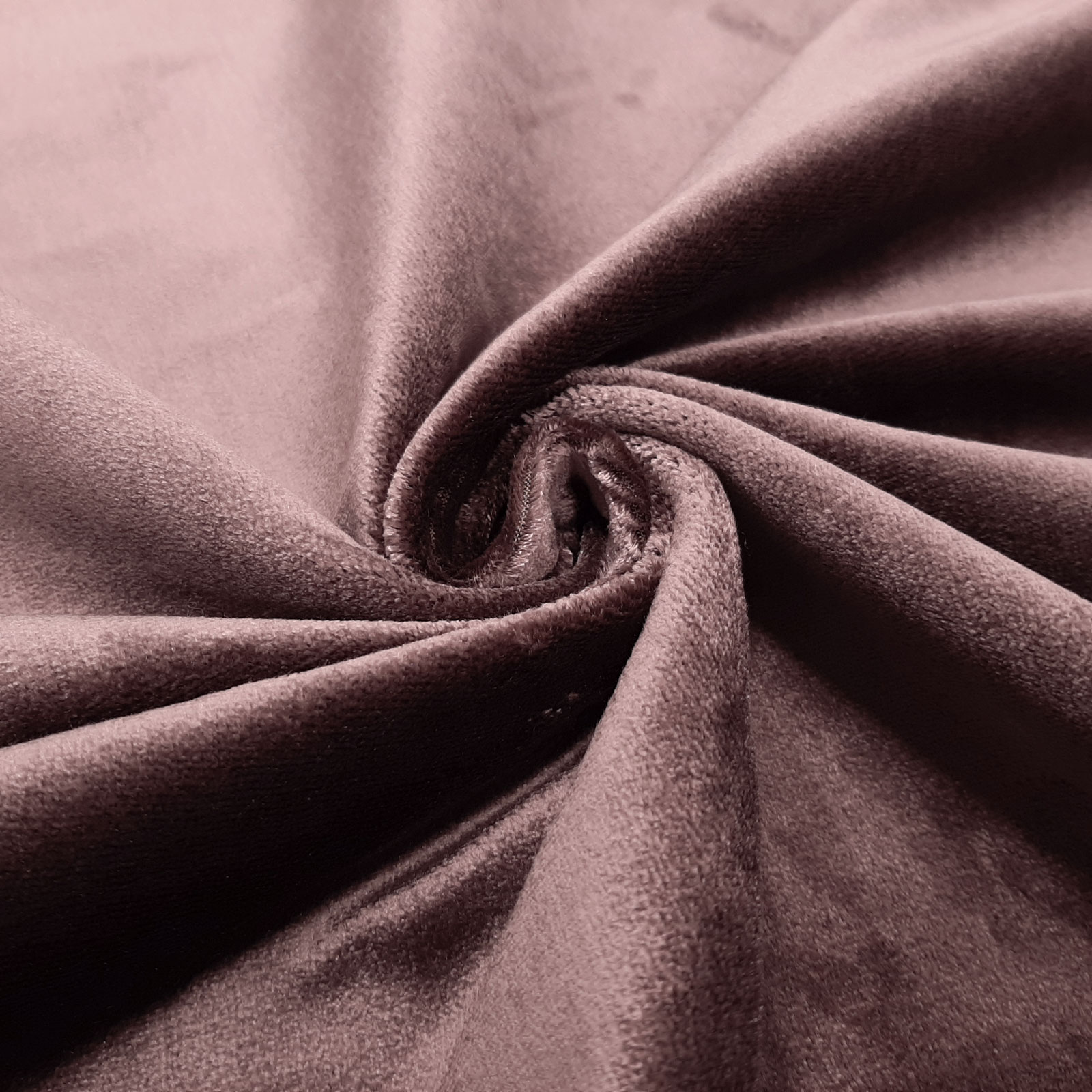 Sahco® Devon 2271 - Velour velvet upholstery fabric - 100% silk - Aubergine