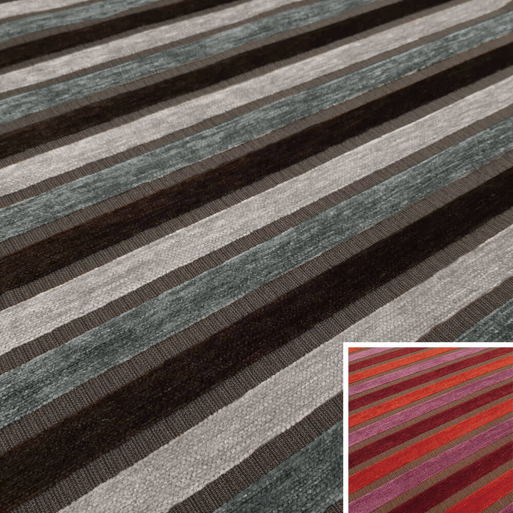 Aika - Decoration and upholstery fabric with stripes 