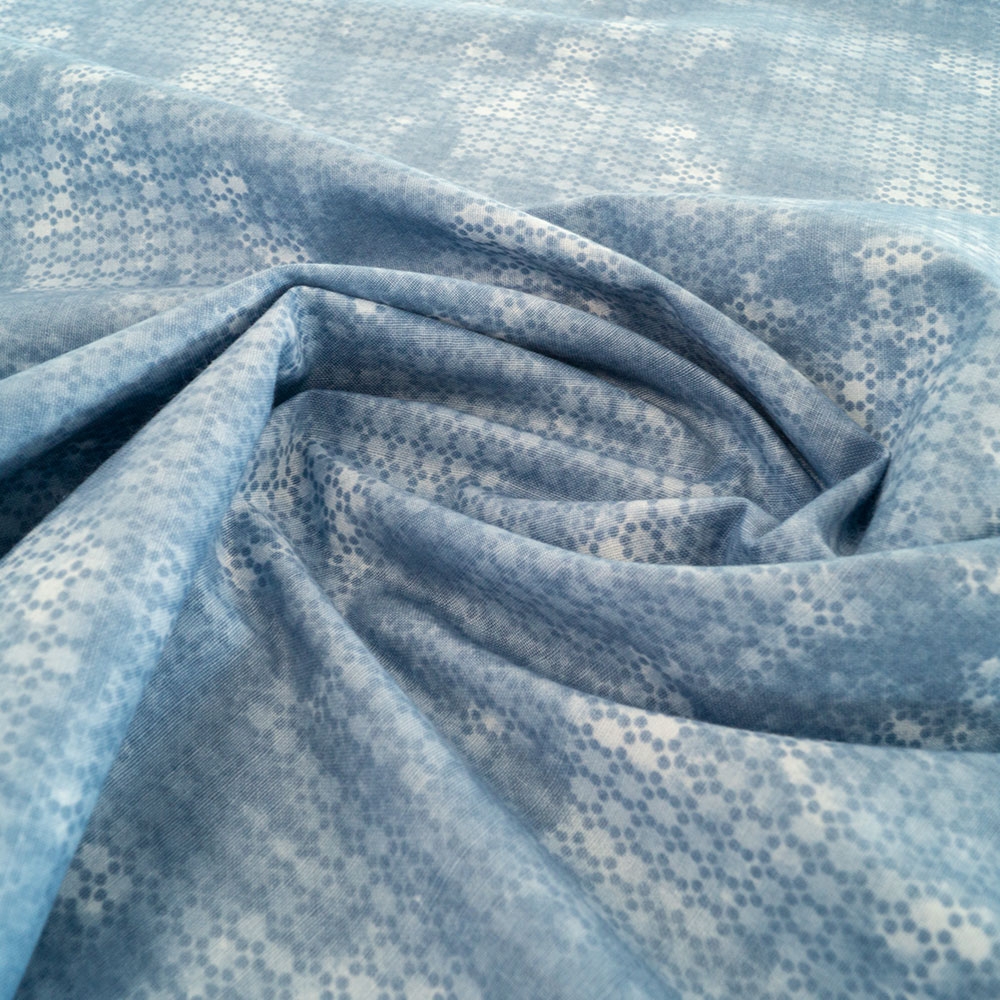 Cotton fabric Baticus - Light blue