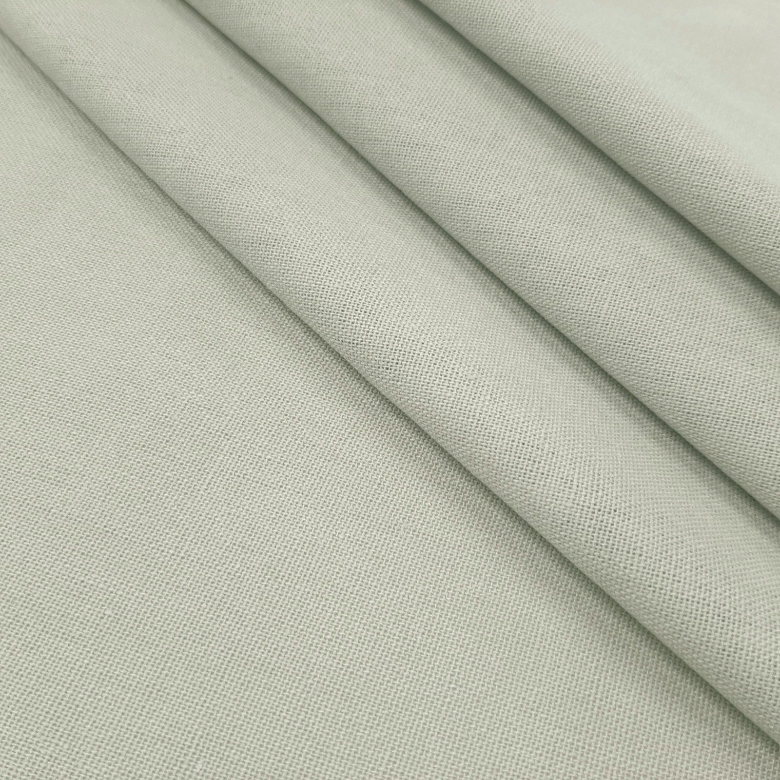 Bella - natural linen cotton fabric - Light Grey