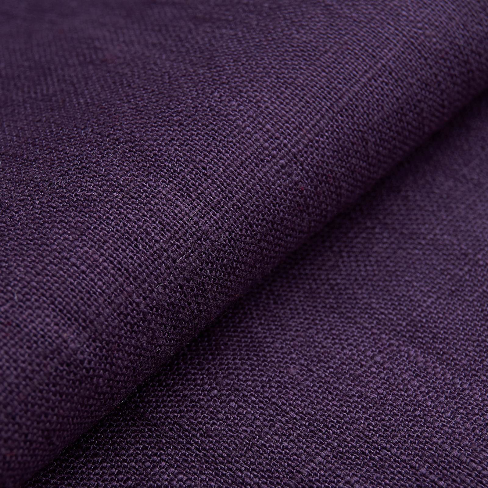 Authentic eco-linen BASIC - dark purple