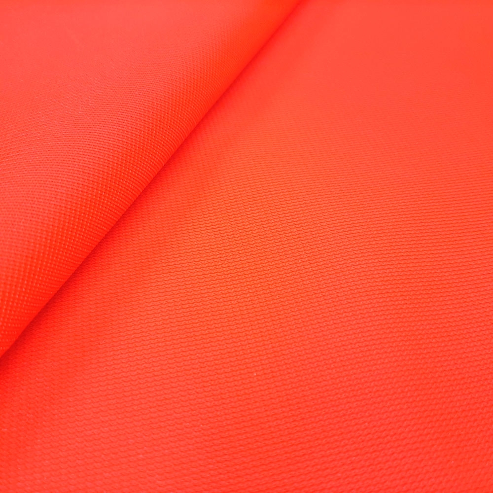 Ava flag fabric - knitted flag polyester - neon red EN 20471
