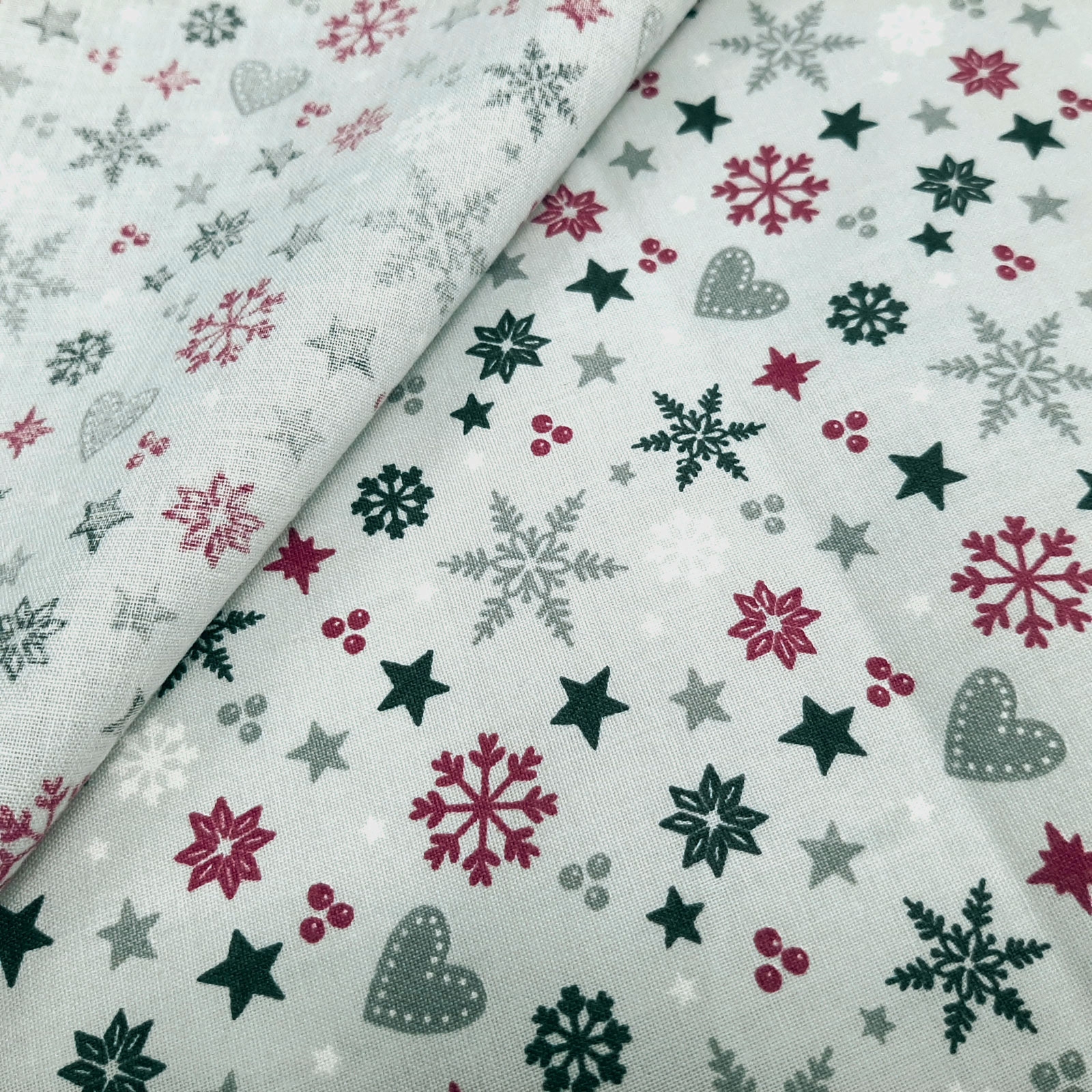 Christmas fabric \"Christmas Time\" - extra width 160cm-Burgundy