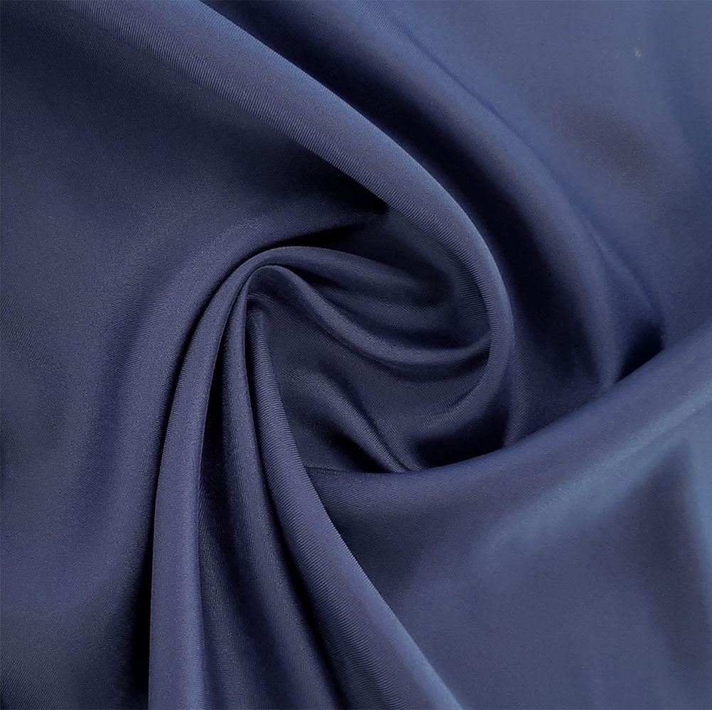 Satin Julie - Elegant apparel fabric - Navy