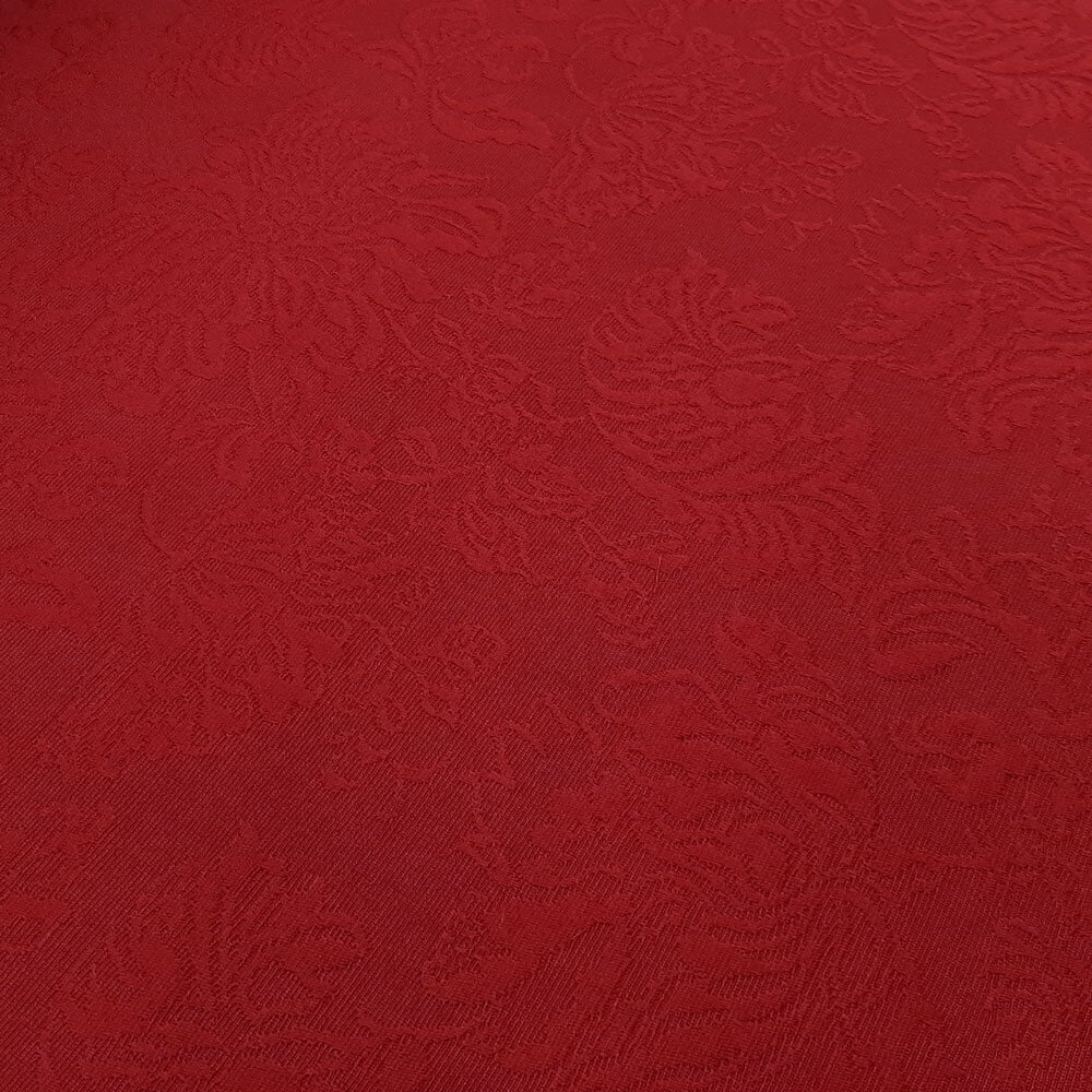 Floretta - Italian Jacquard - Ruby Red