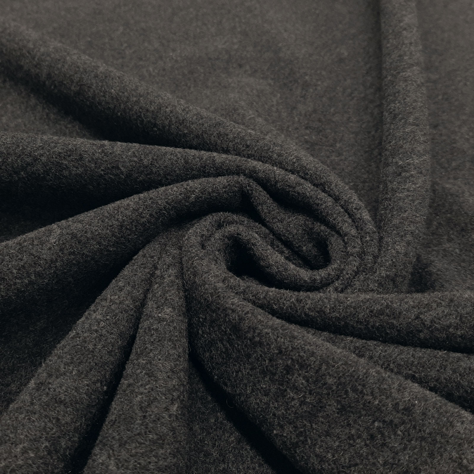 Mountain - Cashmere wool fabric, coat wool - Dark grey-melange