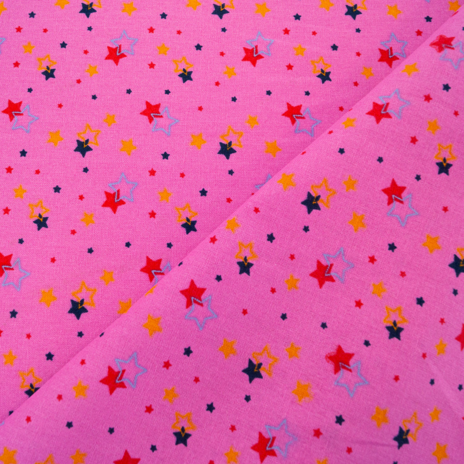 Cotton fabric - Starry sky pink