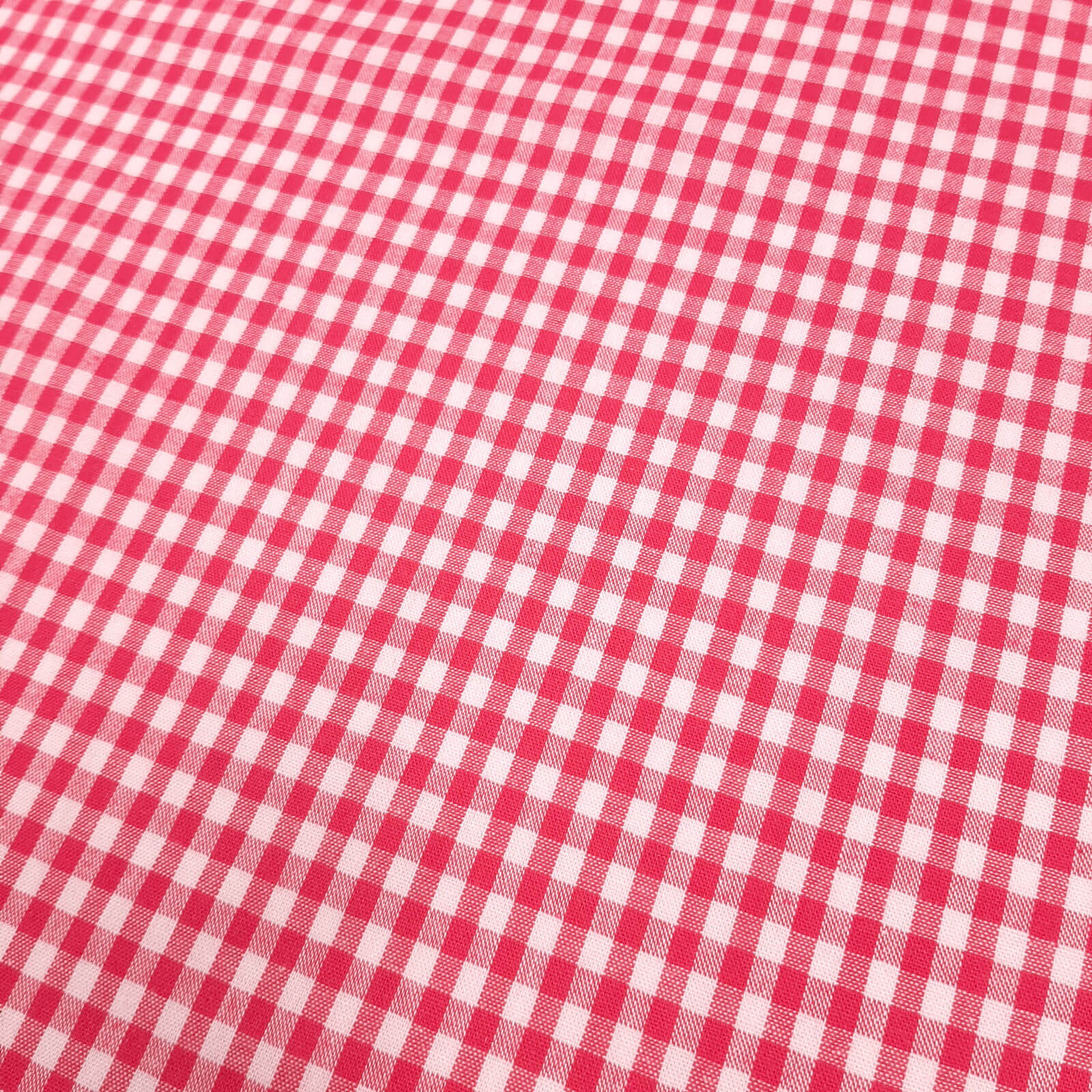 Yara - Oeko-Tex® Chequered cotton fabric - Pink-white
