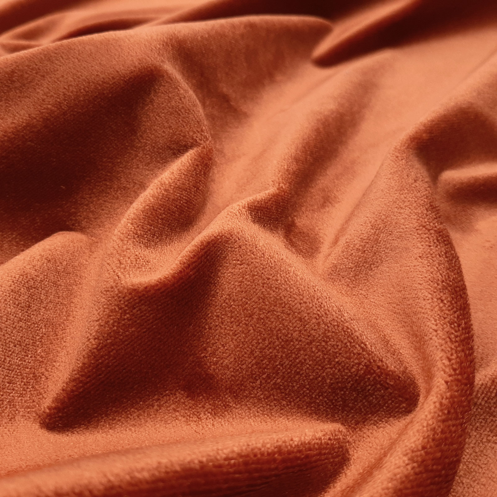 Sahco® Devon 2271 - Velour velvet upholstery fabric - 100% silk - Copper