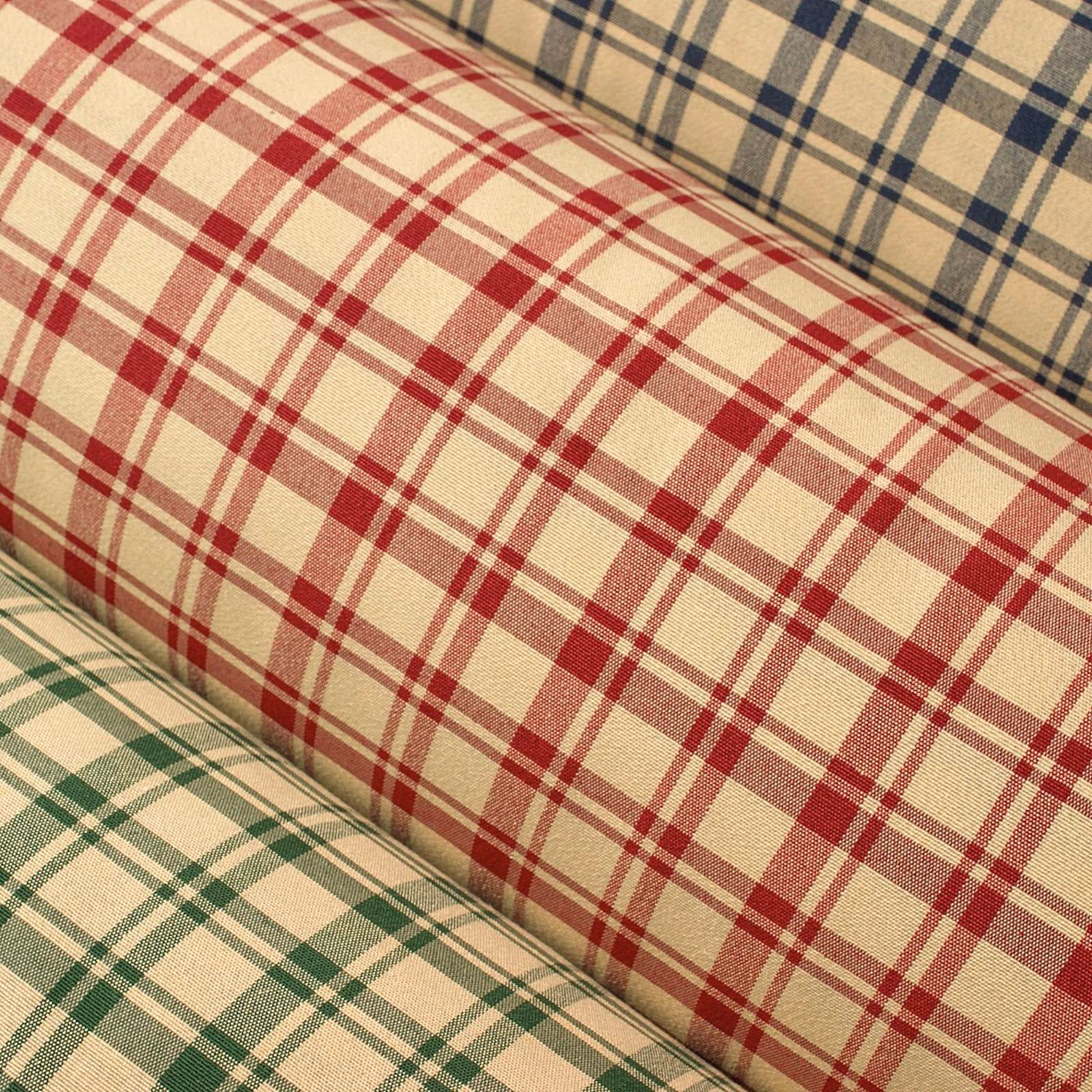 Cottage woven check - decorative fabric in extra width - 290cm wide