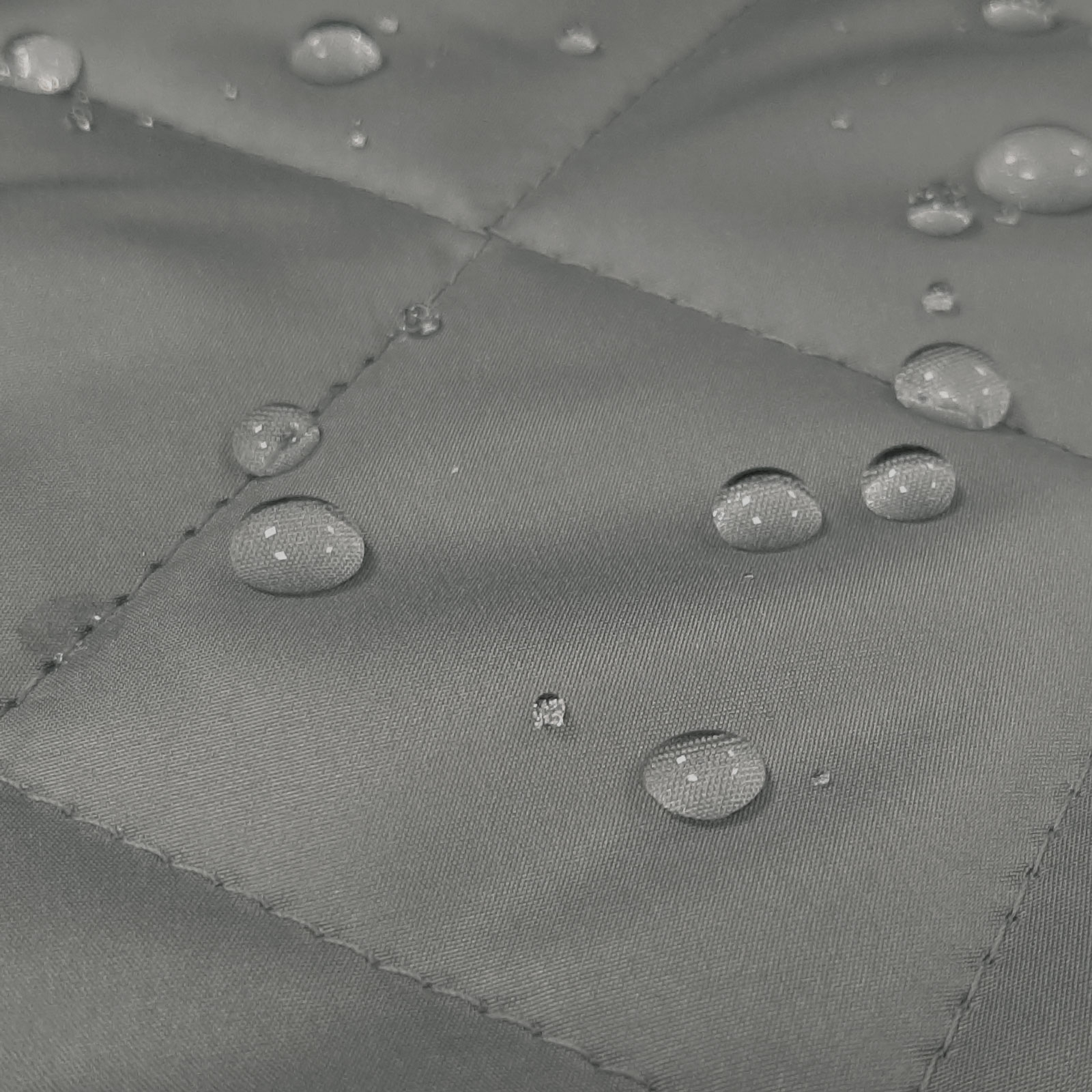 Ilja - Ultra Light Quilted Fabric with Diamond Stitching - grey
