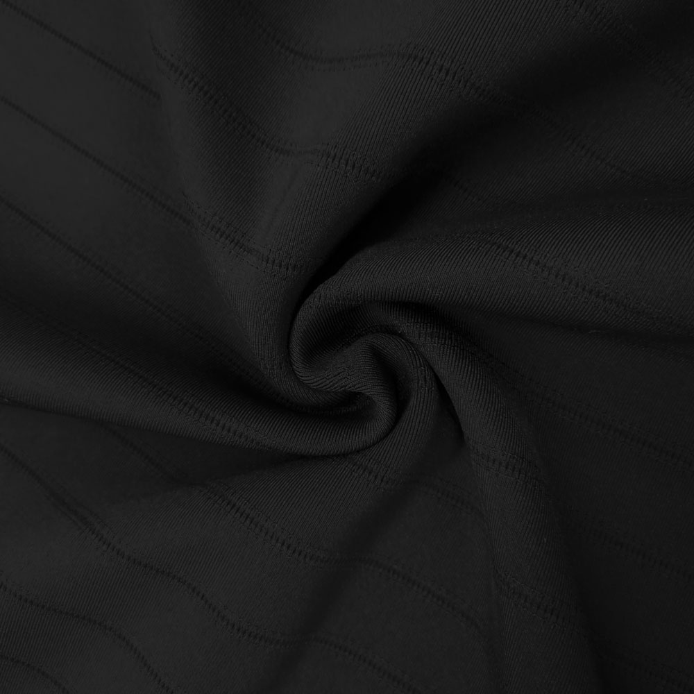 Flynn - Jacquard Softshell - Horizontal Stripes - Black
