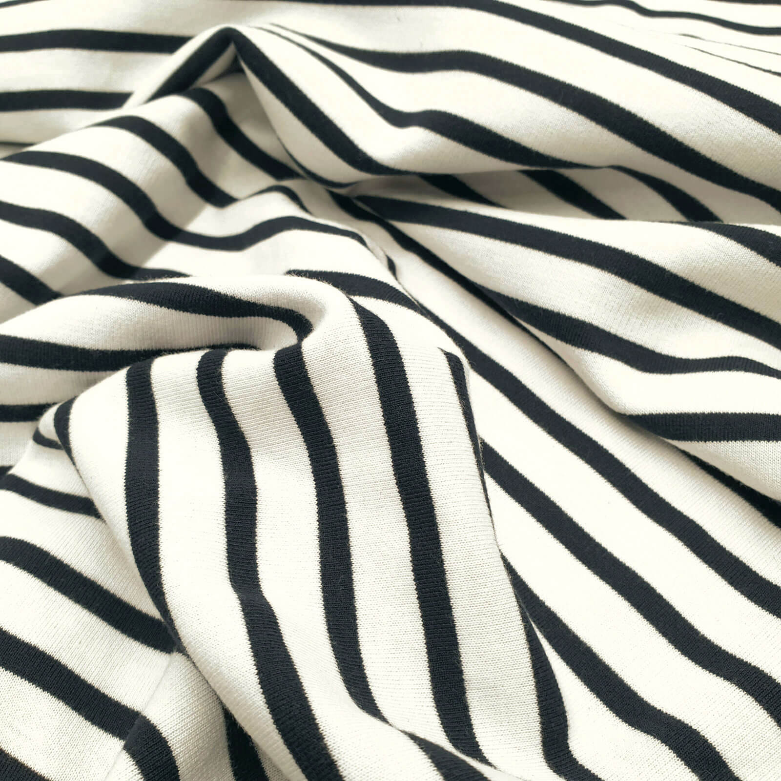 Kemi - Oeko-Tex® Jersey with stripes - cream-white/navy