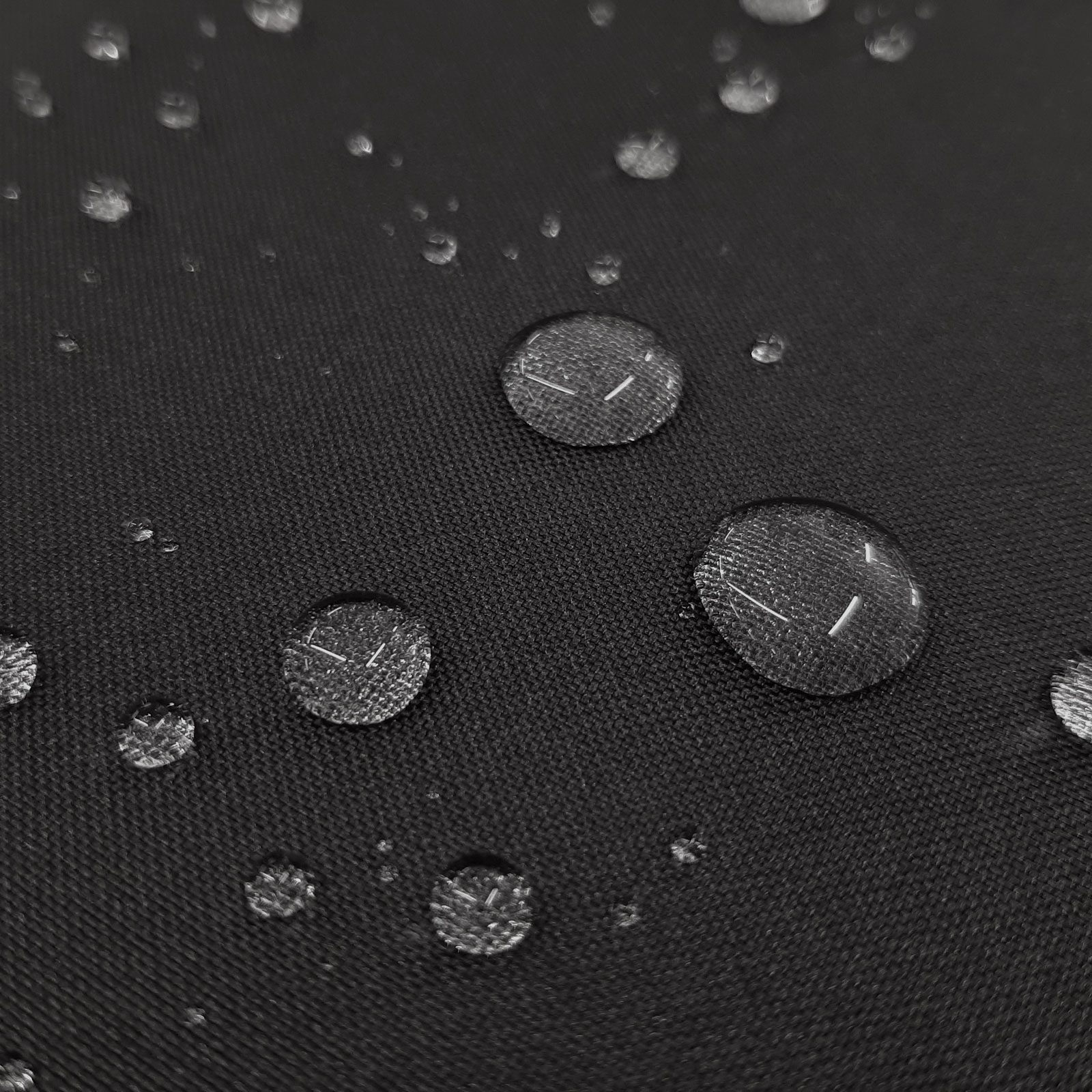 Outdoor fabric Merle - windproof, waterproof & breathable - Black