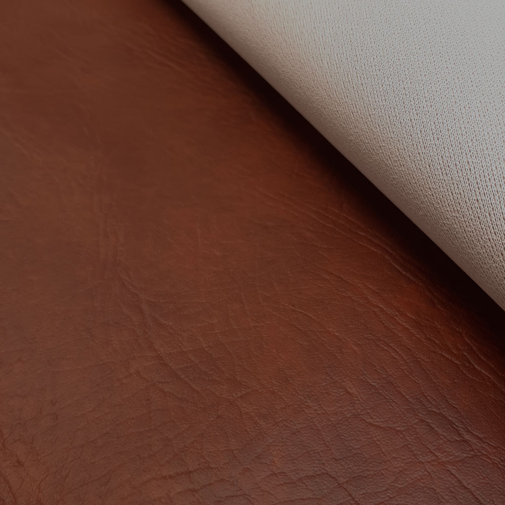 Novak - Classic faux leather B1 Flame retardant - Marbled - Brown 