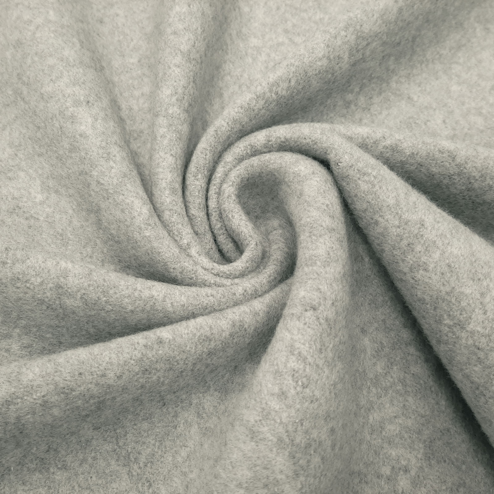 Organic Cotton Fleece - hoge kwaliteit katoen fleece - organisch katoen - Light Grey Melange