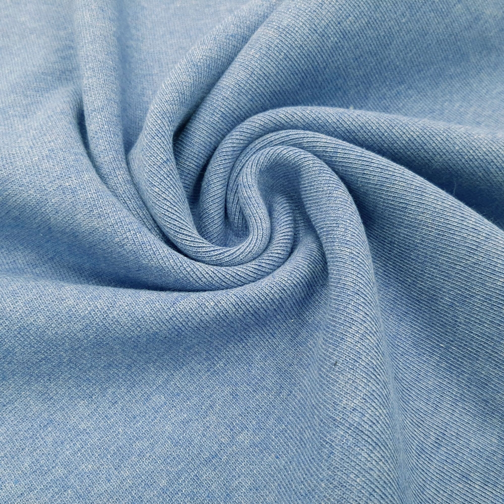 Tabea - Oeko-Tex® knitted waistband - tubular fabric extra wide - per 10cm Dove Blue